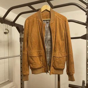 brooks brothers Suede Bomber Jacket